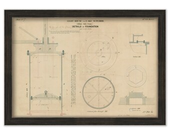 Whitefish Point Lighthouse - Foundation Details - Paradise, Michigan