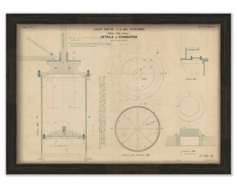 Whitefish Point Lighthouse - Foundation Details - Paradise, Michigan