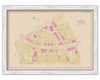 CHARLESTOWN, Boston, Massachusetts 1901 map, Plate 16 - SULLIVAN SQUARE