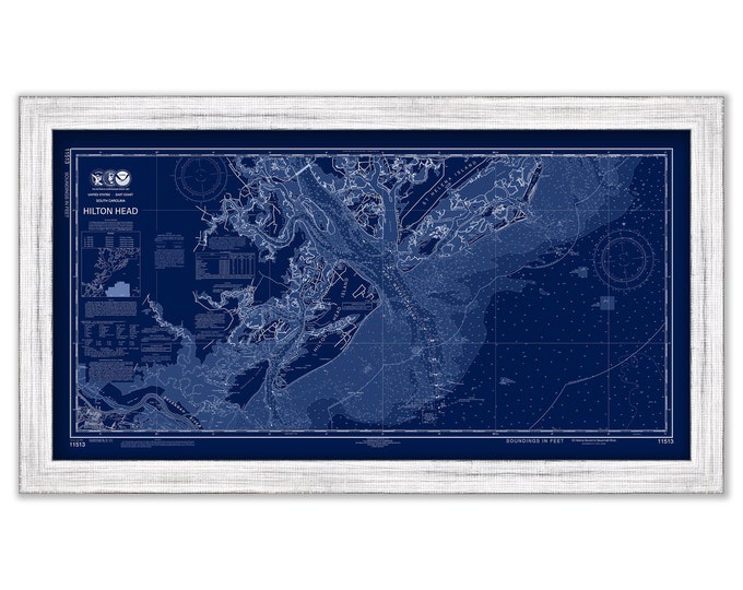 HILTON HEAD - 2013 Nautical Chart Blueprint