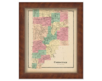 COHOCTON, New York 1873 Map, Replica or Genuine ORIGINAL