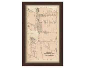 Town of IRONDEQUOIT, New York 1872 Map