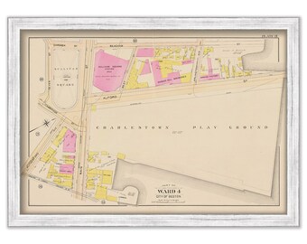 CHARLESTOWN, Boston, Massachusetts 1901 map, Plate 17 - SULLIVAN SQUARE