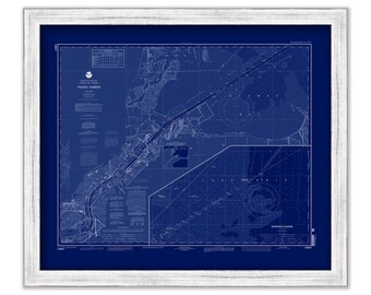 TOLEDO HARBOR, Ohio  -  2005 Nautical Chart Blueprint