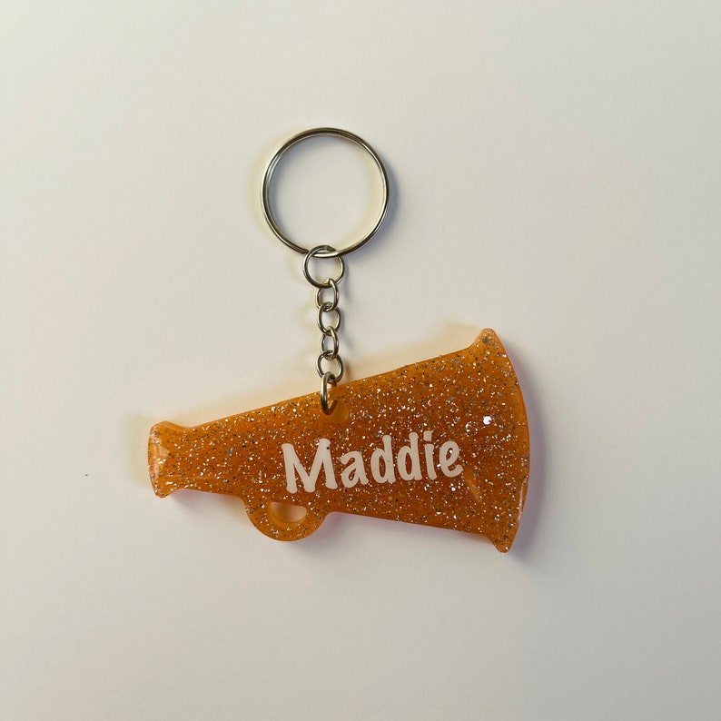 Cheer Megaphone Keychain Cheer Competition Cheer Dance Group Etsy