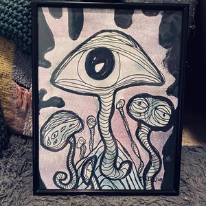 Psychedelic Mushroom Poster