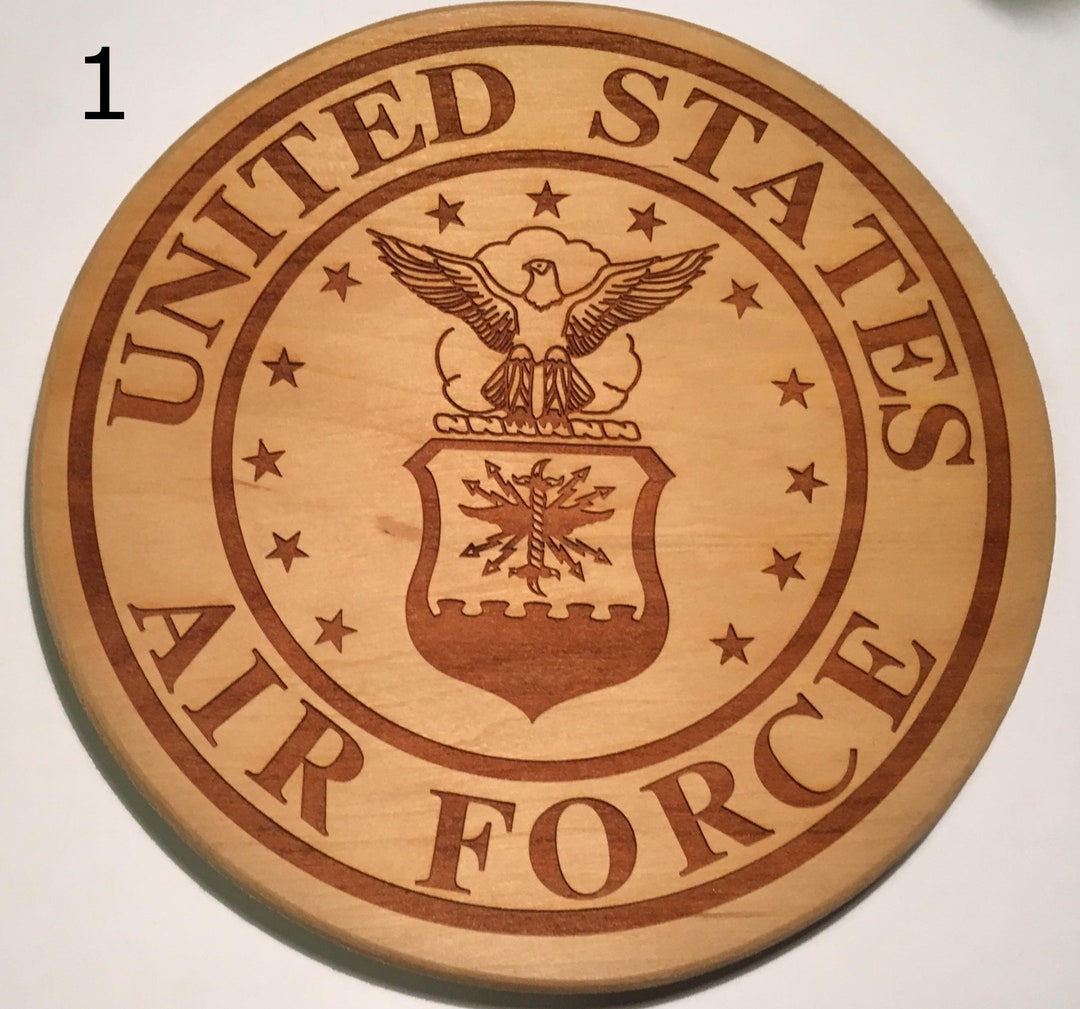 6 Slotted Military Theme Basket Base, 1/2 Thick, Army, Air Force