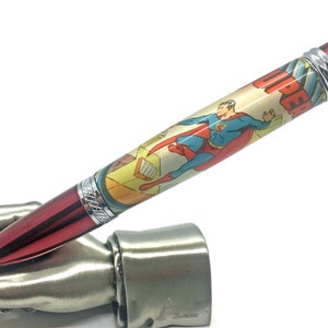 Acrylic Label Cast Comic Hero Pen