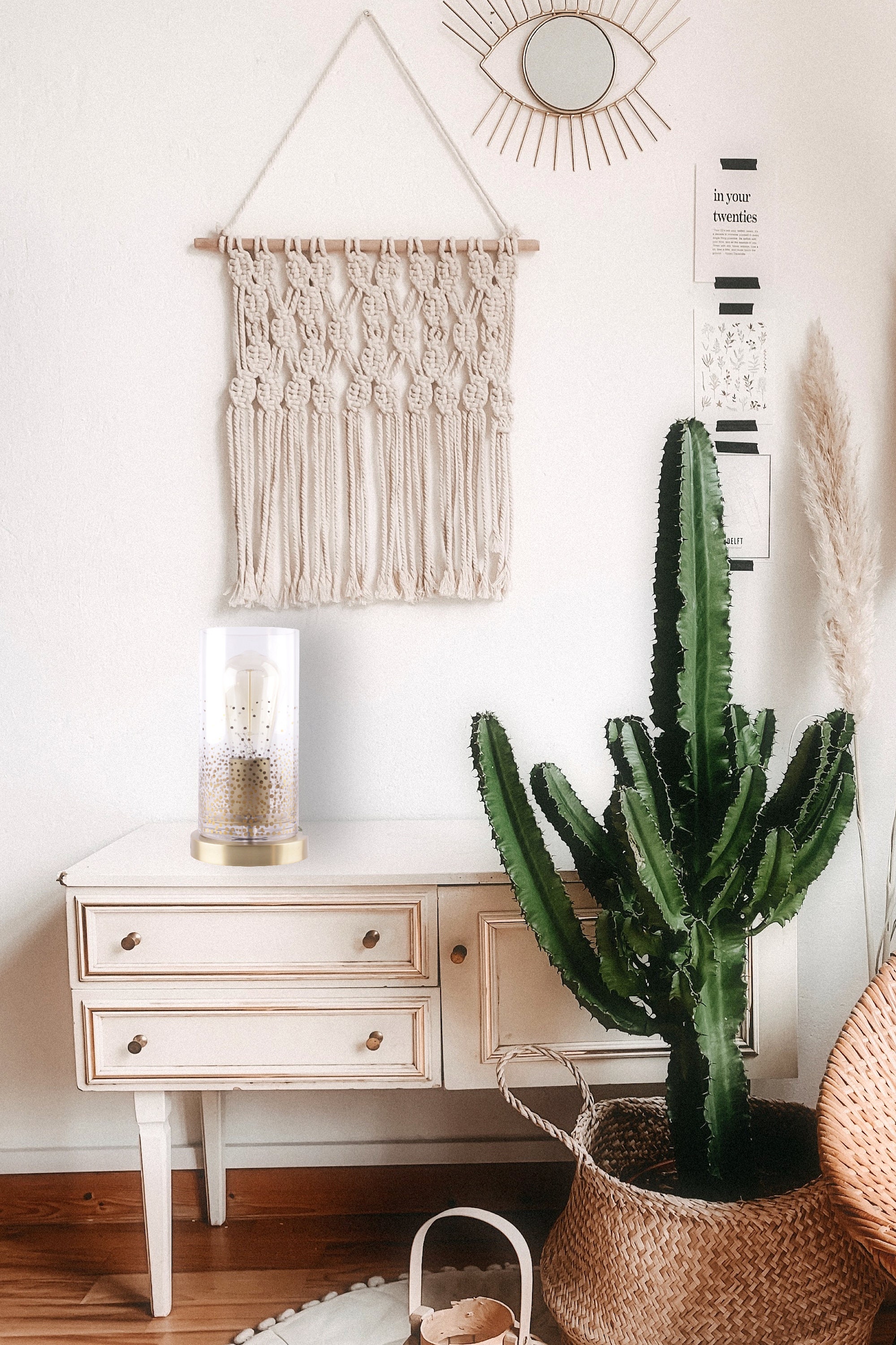 Gold Side Table Lamp Modern Lighting Touch Lamp Bedside Etsy