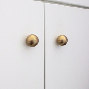 Raw Brass Kitchen Knobs