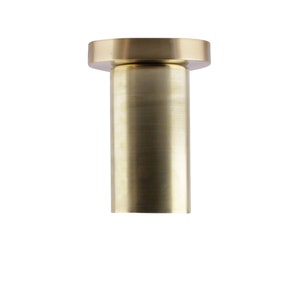 Brushed Brass Ceiling Spotlight: Modern Semi Flush Mount Light