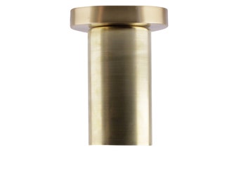 Brushed Brass Ceiling Spotlight: Modern Semi Flush Mount Light