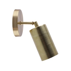Articulating Wall Sconce Spot Light | Modern Lighting Fixtures | Mid Century Task Lighting | Brass Sconce | Reading Light Wall Fixtures