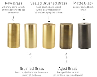 Sample Brass Finishes