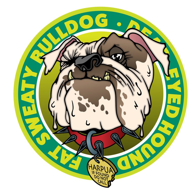 Fat Sweaty Bulldog Sticker