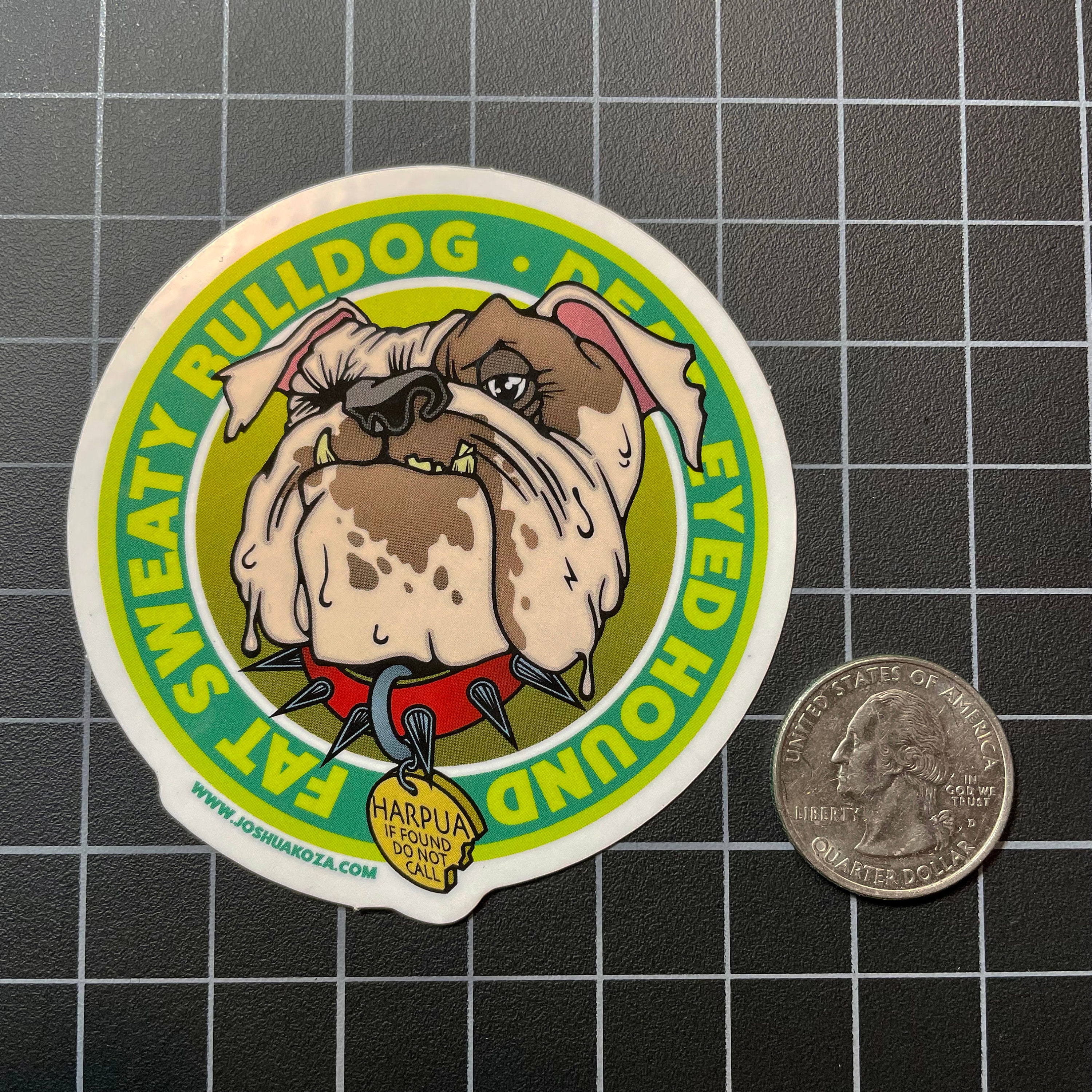 Fat Sweaty Bulldog Sticker (2-pack) - Etsy