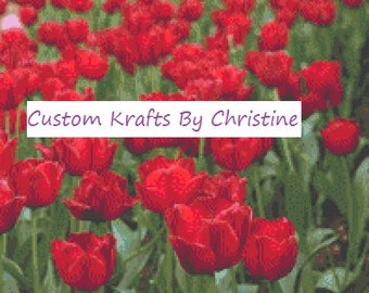 Instant Download! Red Tulips