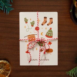 Cartões festivos de Natal // Tamanho de cartão postal - A6, 4,1" x 5,8"