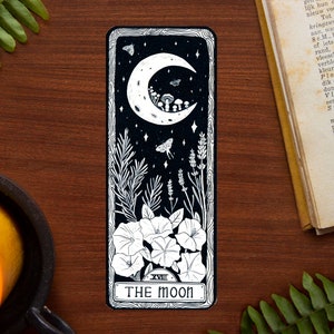 La carta del Tarot de la luna // Marcapáginas