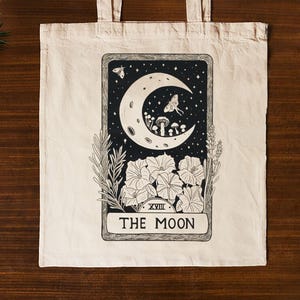 Die Mond-Tarot-Karte // Tote bag