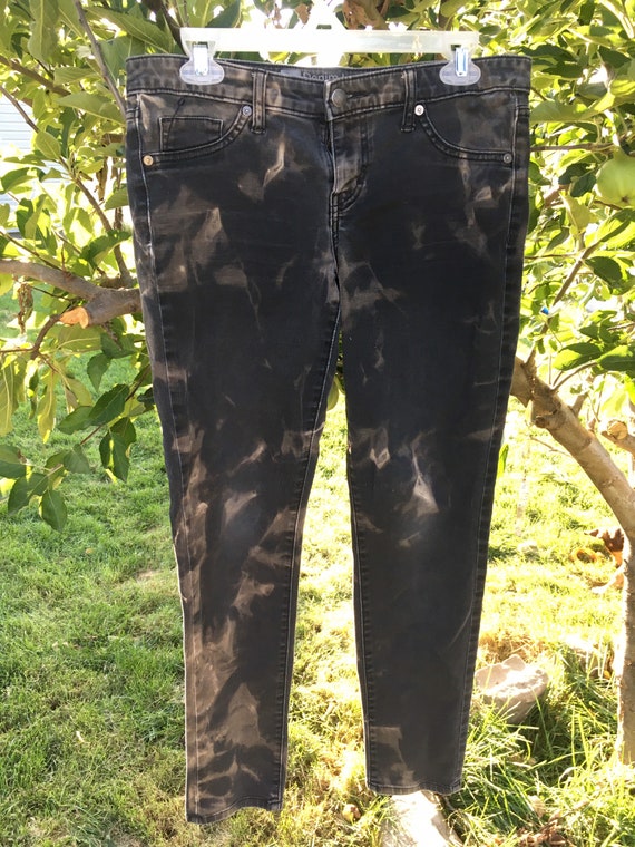 Acid Wash Womens Mossimo Jean Leggings Size 8 