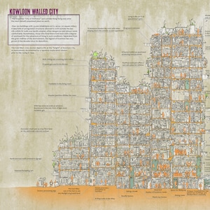 Kowloon Panorama Walled City Cross Section ColorVersion: Classic image 3