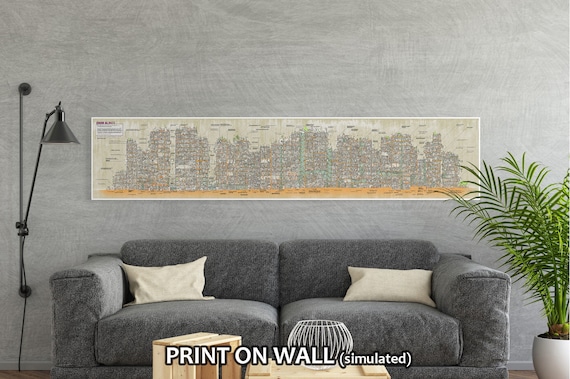 Kowloon Panorama - Walled City Cross Section - Colorversion