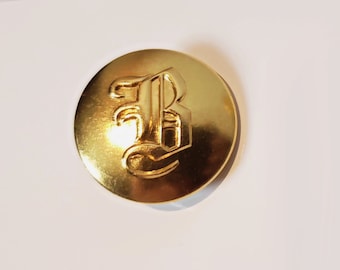 P. T. Barnum Gold Uniform Buttons "B" Monogram [2 sizes]