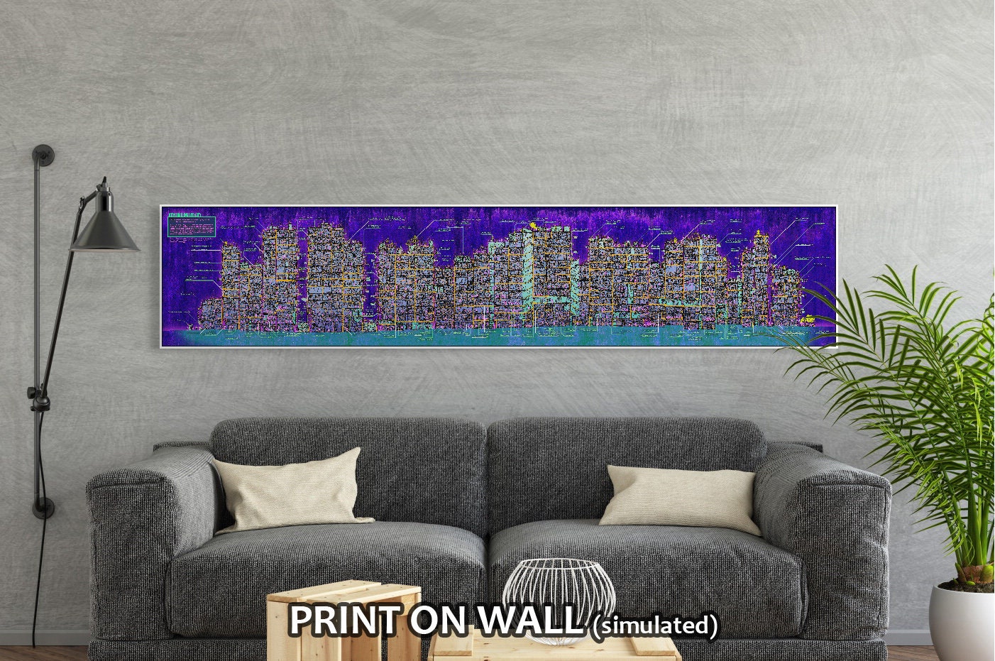 【限定版画】CHAN KAU ON “Kowloon and Hong Kong ” 69/1000 Kau-on Chan Paintings & Artwork for Sale | Kau-on Chan Art Value