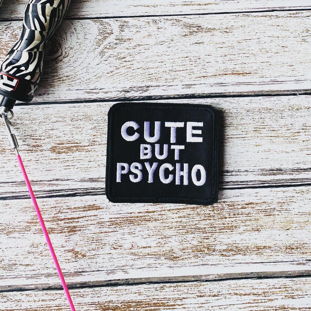 Cute but Pyscho Velcro Patch Crossfit Weightlifting Gift Etsy
