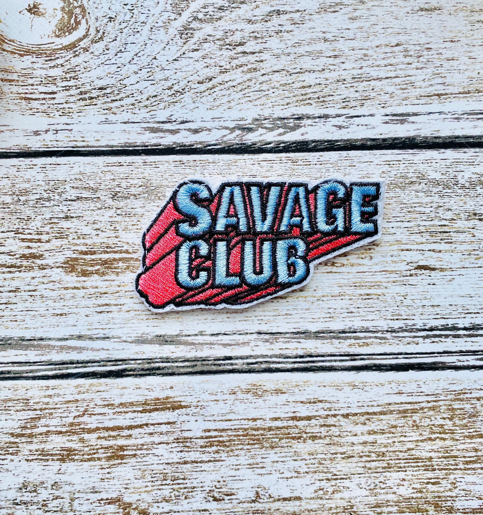 Savage Club Fitness Velcro Patch CrossFit Weightlifting Etsy