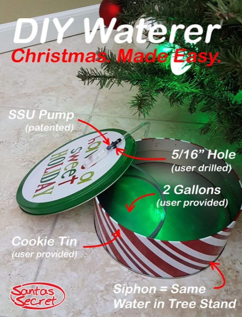 Santas Secret Unlimited DIY Christmas Tree Watering System Waterer Kit