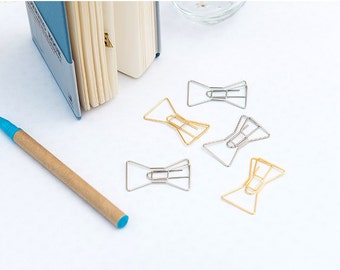 bookbinding supplies sydney Midori Journal Bow Ribbon clips Gold 41x24mm