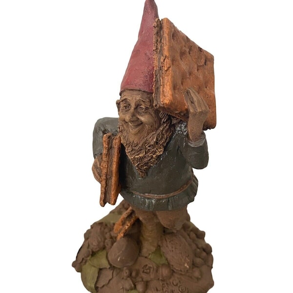 Vtg 1984 Tom Clark figurine gnome elf SIGNED Cairn Lance Cracker #45 Limited Ed.
