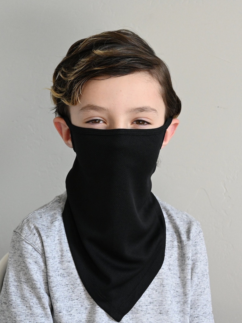 Kids Breathable Face Scarf with ear loops Face mask Face Etsy