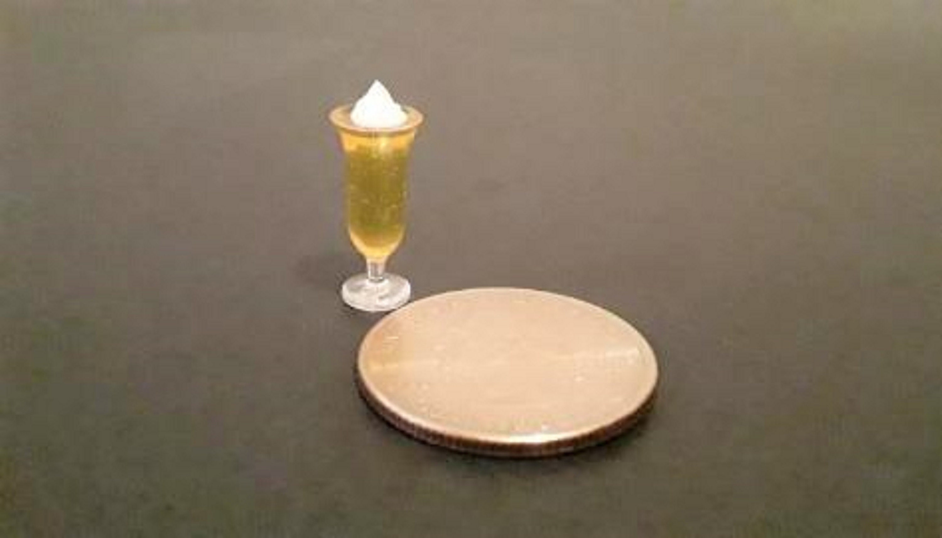 Miniature Orange Jello Gelatin 1:12 Scale Miniature Food Realistic Miniatures Diorama Miniature Dessert Dollhouse Miniatures