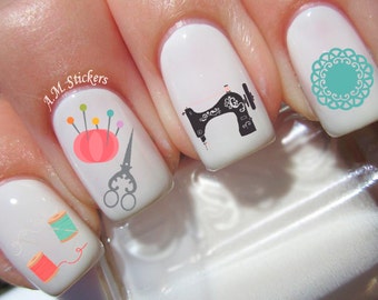 etsy nail decals