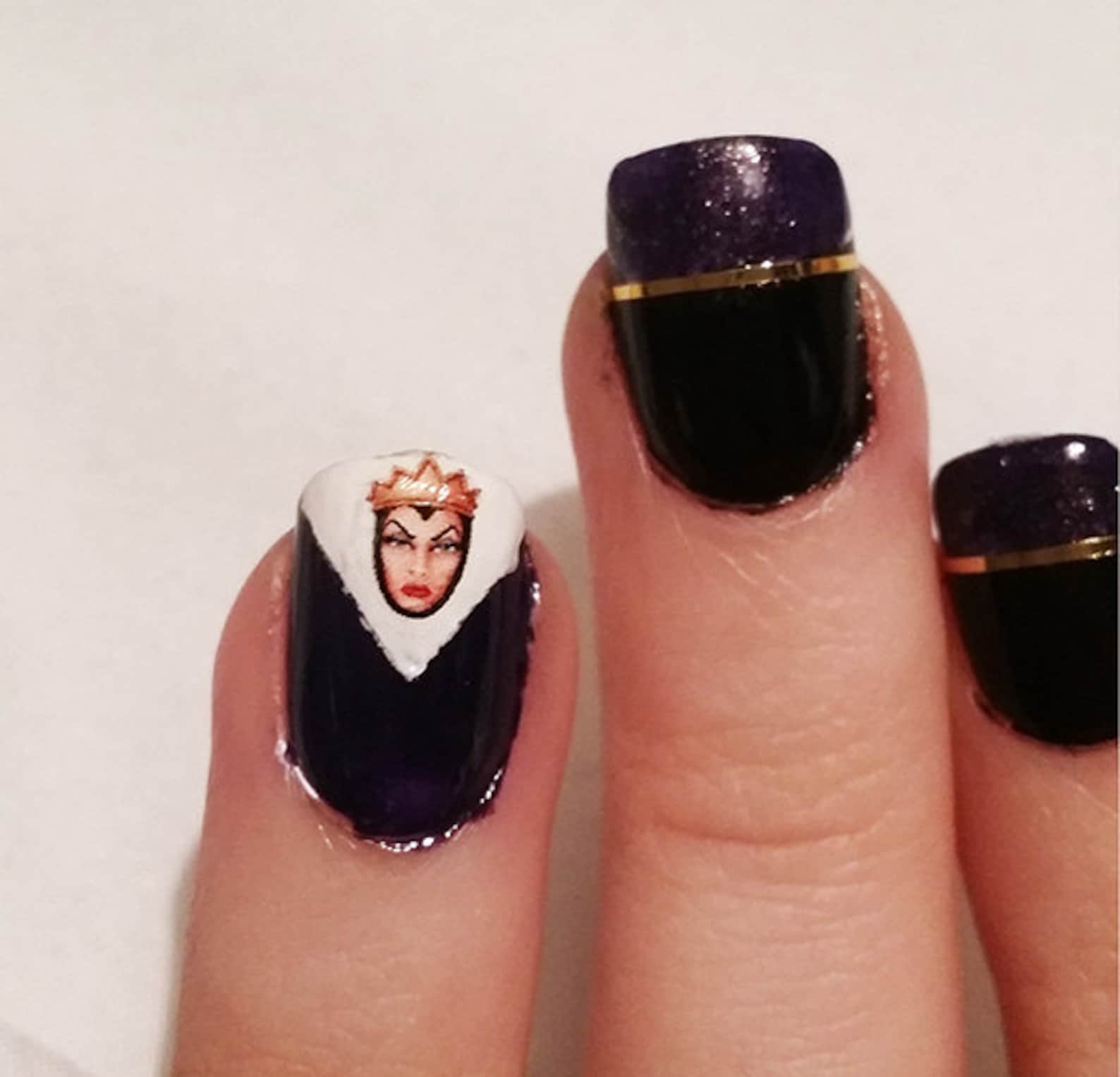 51 Disney Female Villains Nail Decals A1228 Etsy