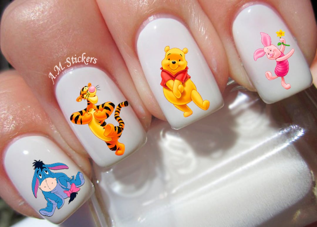 41 Winnie the Pooh Nail Decals A1271 - Etsy