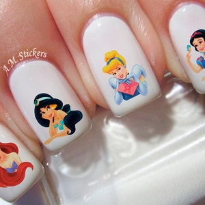 80 Disney Princess Nail Decals - A1226