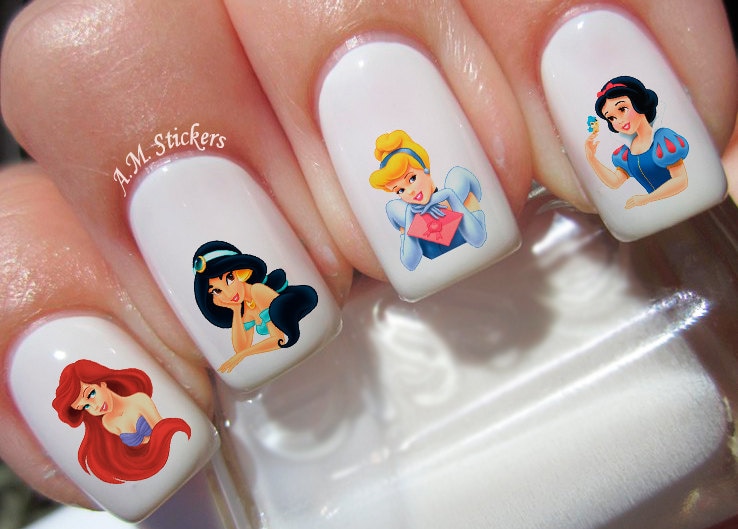 Snow White Disney Nail Polish Stickers Illustrated Nail Art,  UK