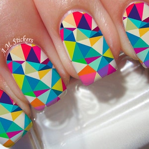 Mosaic Nail Decals - L1024