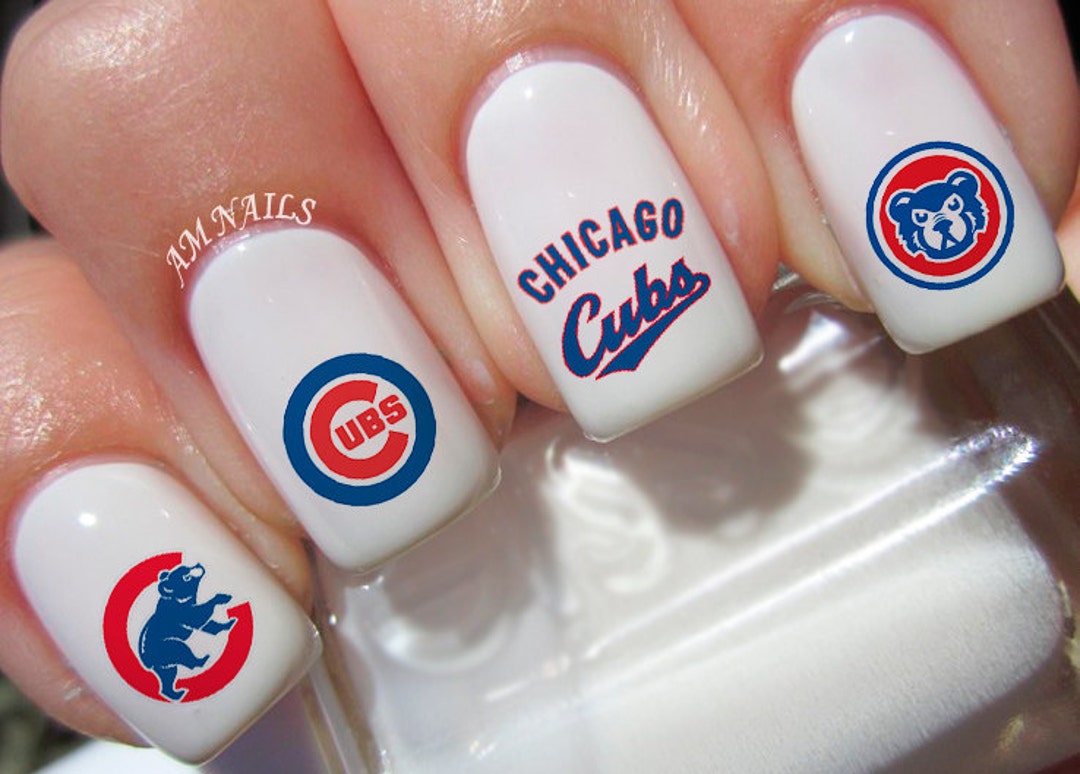 Chicago Cubs Nail Decals A1333 Etsy