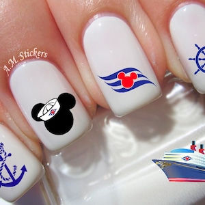 35 Disney Cruise Nail Decals A1225 image 1