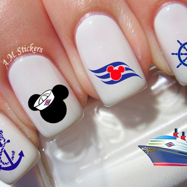 35 Disney Cruise Nail Decals - A1225