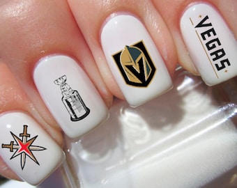Golden Knights Nail Decals
