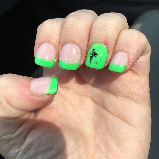40 Tinkerbell Fairy Nail Decals Etsy