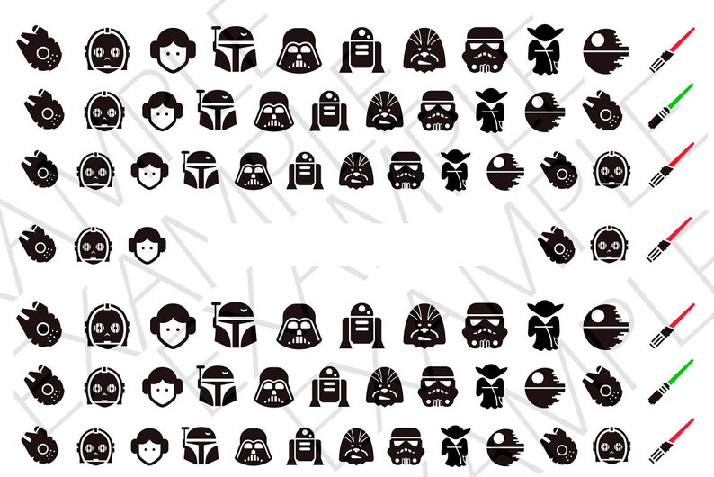 78 Star Wars Nail Decals A1240 image 2