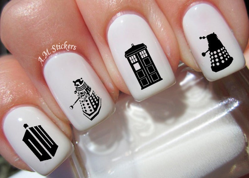 46 Doctor Who Nail Decals - A1243 image 1