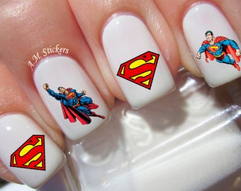 34 S Man Nail Decals - A1274